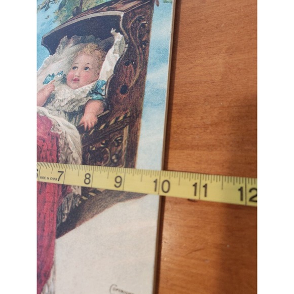 3 Vintage Moonlight & Roses Mounted Prints Hanging Wall Art Victorian Children - Picture 4 of 12